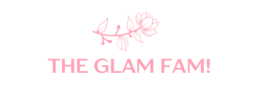 The Glam Fam logo white